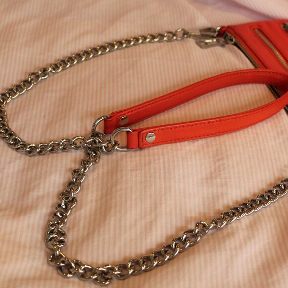 Rebecca Minkoff Leather Crossbody Bag Decorative & Fun Zippers - Picture 14 of 16